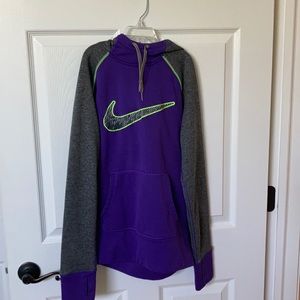 Purple green and gray  Nike hoodie!